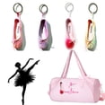 thumbnail image 3 of WINDLAND Colorful Ballet Shoes Keychain Unique Keyrings for Ballet Aficionados Silk Mini Pointe Shoes Pendant Key Accessories, 3 of 12