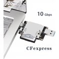 thumbnail image 3 of Cablecc USB3.1 Type-C & Type-A pour Lecteur de Carte d'Extension Express pour CFE Type-B Support R5 Z6 Z7 Carte Mémoire, 3 of 5