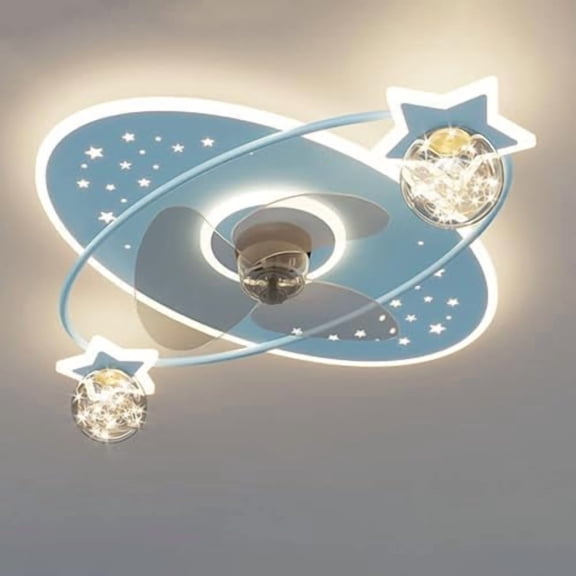 Dimmable Ceiling Lights Low Profile Flush Mount Ceiling Fan with LED Light Remote 6 Speeds Quiet Smart Ceiling Fan Light for Kids Room Bedroom Nursery Indoor$$Tools & Hardware Other