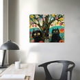 thumbnail image 5 of BCIIG Maud Lewis Three Black Cats-2" Art Canvas Wall Art Landscape Painting on Canvas Wall Art for Living Room Bathroom Decor Ready to Hang for Bedroom Modern Home Decor 20" x 16" 20x16in, 5 of 5