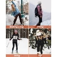 thumbnail image 6 of Fleece Lined Leggings Women - Thermal Thick Winter Warm High Waisted Tummy Control Soft Pants for Snow Cold, 6 of 6