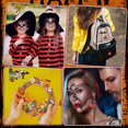 thumbnail image 5 of 100Pcs Halloween Buttons for Crafts, Halloween Pumpkin Skull Ghost Witch Bat Shaped Fall Wooden Sewing Buttons for Craft, 5 of 5