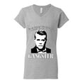 thumbnail image 2 of Wild Bobby, Rest In Peace Ray Liotta Movie Quote Always Wanted to be a Gangster Famous People Women’s Standard V-Neck Tee, Heather Grey, Medium, 2 of 5