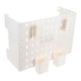 thumbnail image 3 of 1 Set Wall Mounted Pegboard Plastic Pegboard Panels Tool Storage Utility Tools Organizer Garage Tool Storage For Kitchen And Garage, 3 of 8