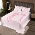 thumbnail image 2 of Erosebridal Cartoon Initial U Quilt Sets for Queen Size Bed, Kawaii Ribbon Bed Set, Teens Princess Decor, 2 of 5