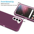 thumbnail image 4 of Galaxy S23 Cases, Sturdy Phone Case for Samsung Galaxy S23, Njjex Full-Body Shockproof Protection Heavy Duty Armor Hard Plastic & Shock Absorption Rubber Rugged Bumper 3-in-1 Case Cover - Burgundy, 4 of 7