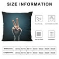 thumbnail image 5 of RUIYC  Preppy Pillow Covers ,Toddler Boy Room Decor,Little Man Cave Preppy Peace Sign Decorative Pillowcase Throw Pillow Cover,Boy Nursery Pillow for Sofa Bed Boy Teen Room Dorm Decor Pillow, 5 of 5