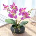 thumbnail image 4 of Flmtop Artificial Butterfly Orchid Bonsai Fake Flower Simulation Home Office Decor, 4 of 8