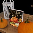 thumbnail image 4 of 15in Hello Pumpkin Fall Table Decor - Fall Wooden Decor Autumn Tabletop Sign Decor for Home, Farmhouse Harvest Holiday Indoor Party Decor, 4 of 6