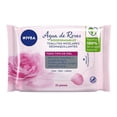 thumbnail image 1 of Toallitas desmaquillantes NIVEA micelares con agua de rosas 25 pzas, 1 of 2