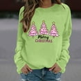 thumbnail image 6 of Yteetum Christmas Sweatshirts for Women Oversized Crewneck Chirstmas Graphic Print Pullover Hoodless Sweatshirts Tops Womens Casual Round Neck Funny Xmas Long Sleeve Sweatshirts Fall Winter Clothes, 6 of 6