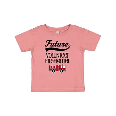 Inktastic Volunteer Firefighter Future Job Boys or Girls Baby T-Shirt