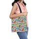 thumbnail image 1 of Bolsa de Lona ABPHQTO Reutilizable con diseño de Hojas de Búho 36x41 cm, 1 of 2