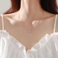 thumbnail image 4 of Collar de luna de ensueño de plata JAMW para mujer cadena de clavícula lujo ligera suave 1 pieza Sencillez, 4 of 5