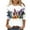 A01-Multicolor Plus Size Top, variant on yoeyez Graphic Tshirts for Women Halloween Vintage Witch Shirts 3/4 Sleeve Crewneck Tunic Tops Multicolor,S