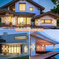 thumbnail image 2 of Lámpara de pared interior al aire libre a prueba de agua Ip66 Aplique de pared moderno Iluminación de pared LED para sala de estar Pasillo Pared exterior Deco 2800k Blanco cálido (1 paquete) Kuyhfg Sin marca, 2 of 5