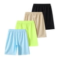thumbnail image 3 of Fdqin Boys Shorts 4 Pcs Mesh Athletic Basketball Short Elastic Waist Workout Casual Jogger Short Activewear Blue Apricot Green Black 7-8 Years, 3 of 9