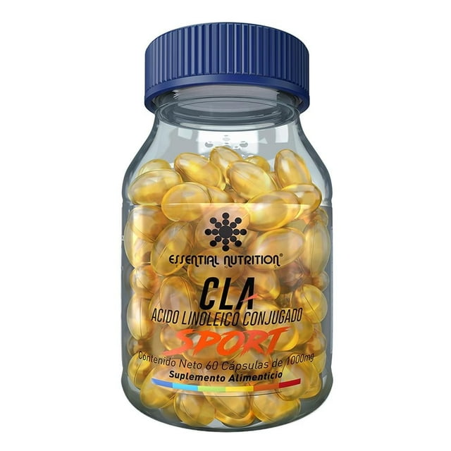 Suplemento alimenticio Essential Nutrition CLA Ácido Linoléico 60 cápsulas de 1000 mg