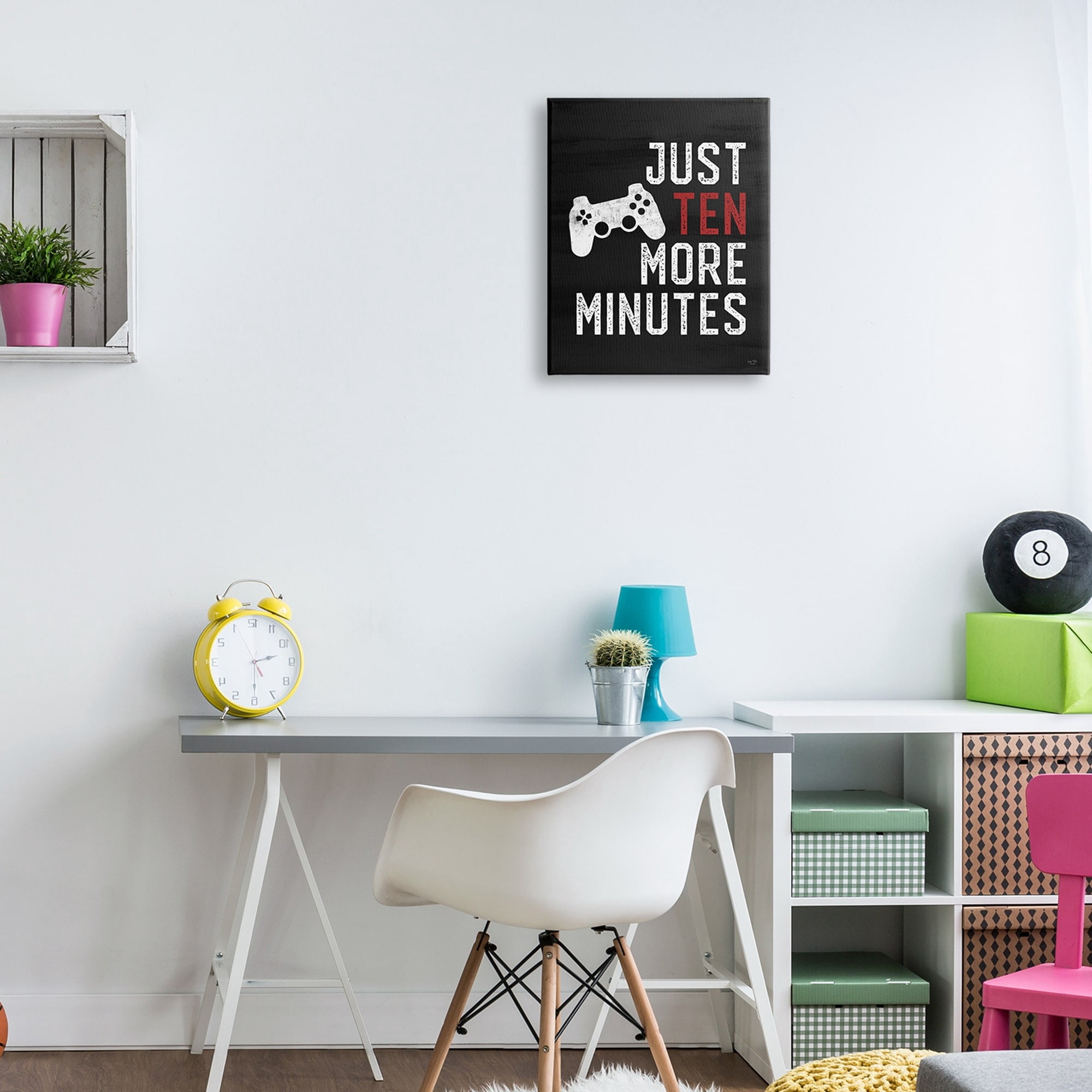 Stupell Industries Ten More Minutes Gamer Saying Quote Controller , 16 x 20, Design by Lux + Me Designs