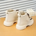 thumbnail image 2 of Eltusu Girls Winter Boots, Bow Thermal No Slip Breathable Kids Shoes Beige Size 10（Little Kids), 2 of 6