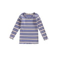 thumbnail image 2 of Musuos Kids Baby Girl Shirt 12 18 24M 3 4T Long Sleeve Casual Stripe Print Lettuce Trim Tops Cute Pullovers for Toddler, 2 of 10