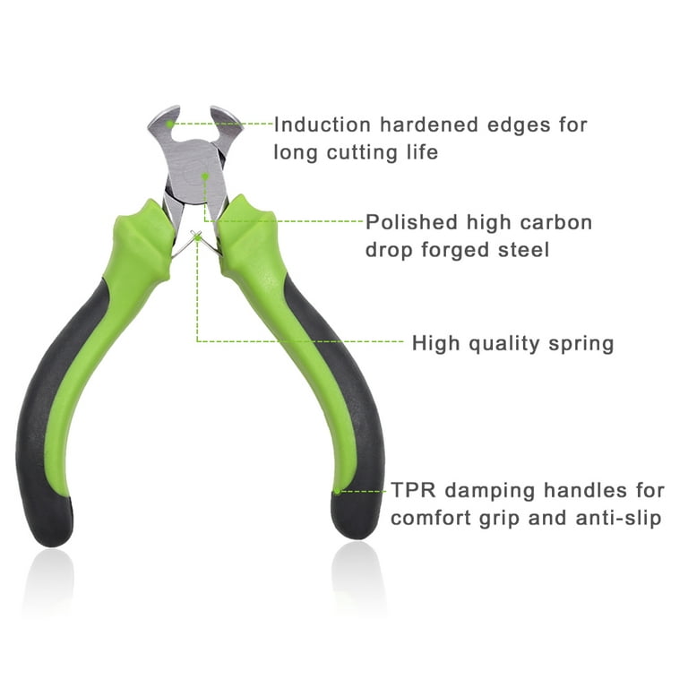 Mini Pliers Set with Case SPEEDWOX Wire Cutting Pliers 5 Pcs Long Nose  Diagonal Cutter End Nipper Bent Flat Nose Pliers Hand Tools for Mechanical  Work