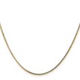 thumbnail image 4 of Auriga Fine Jewelry 14K Yellow Gold 1.3 mm Curb Pendant Chain Necklace for Women 22", 4 of 6