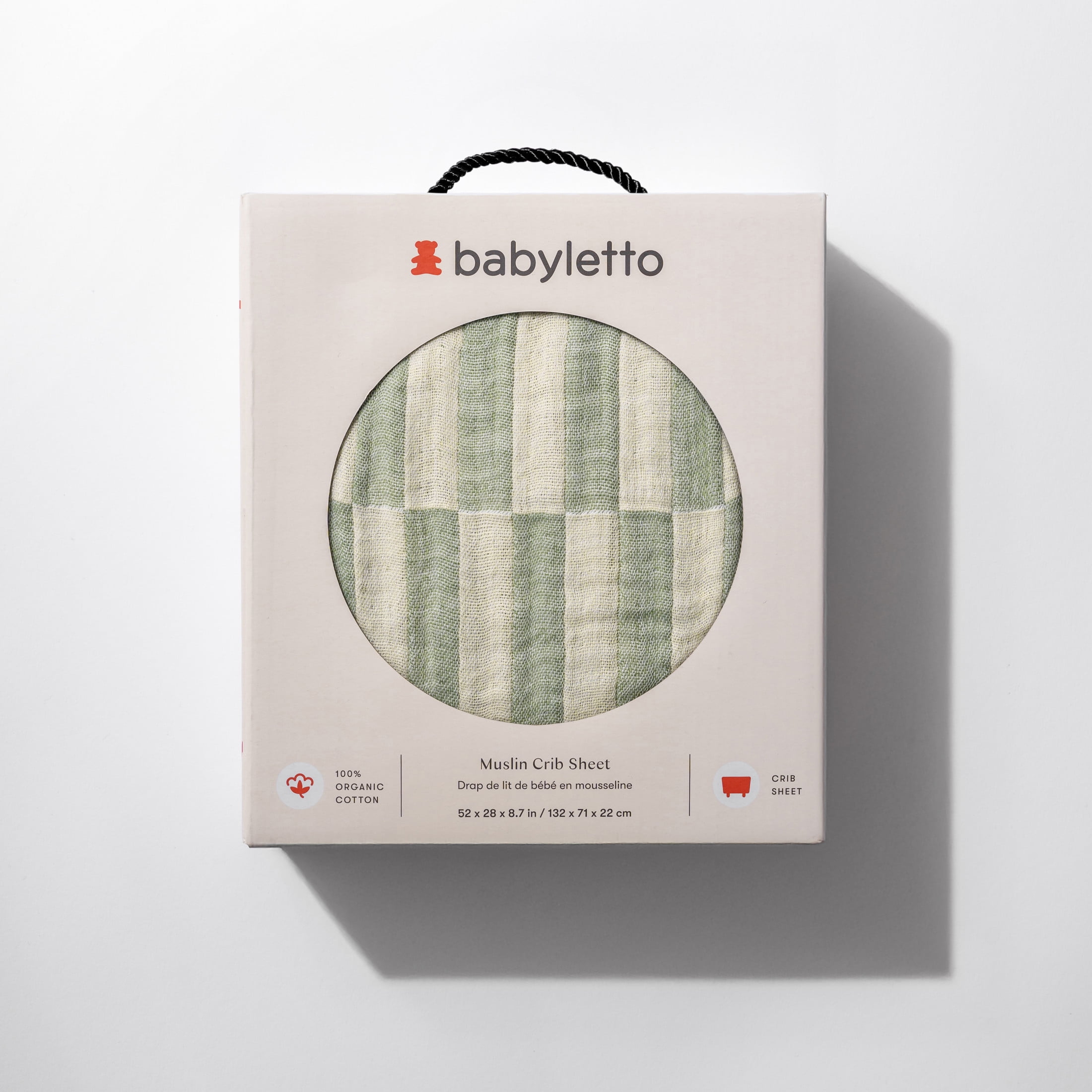 Babyletto Crib Sheet in GOTS Certified Organic Muslin Cotton