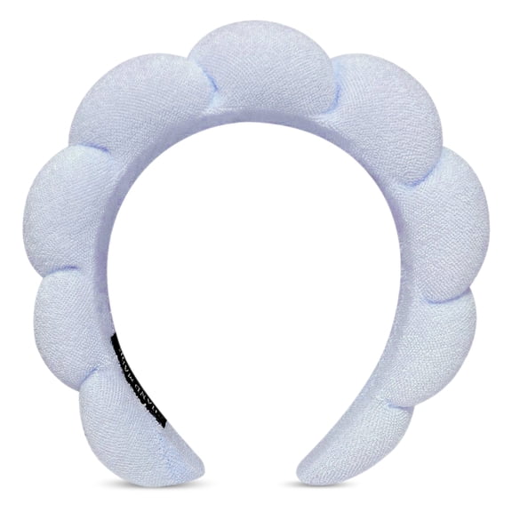Fluffy Cloud Spa Headband for Women, Soft Absorbent Terry Cloth Hair Band for Face Washing, Skincare, Makeup & Shower