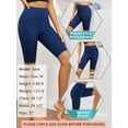 thumbnail image 4 of As Rose Rich Women Biker Short High Waist Workout Shorts 3 Pockets, 2X, 4 of 9