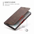 thumbnail image 2 of Dteck For Samsung Note 10 Plus CaseMe Slim PU Leather Flip Magnet Case Cover Retro Style Frosted Lightweight Protective Shell Holster, coffee, 2 of 4