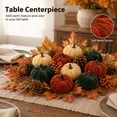 thumbnail image 5 of YOYTOO 21Pcs Velvet Pumpkin Decoration Set Artificial Mini Pumpkins Decor for Fall Harvest Thanksgiving Halloween Party, Multicolor, 5 of 10