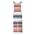 thumbnail image 5 of Fankiway Women Ladies Printed Summer Sleeveless Backless Loose Long Playsuits Rompers Jumpsuit, 5 of 5