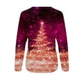 thumbnail image 5 of Sweatshirt de Noël pour Femmes 2023 Mode Imprimé Manches Confortable Respirant Col Rond en Solde, 5 of 5