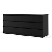 Tvilum Scottsdale Black Matte 6 Drawer Double Dresser