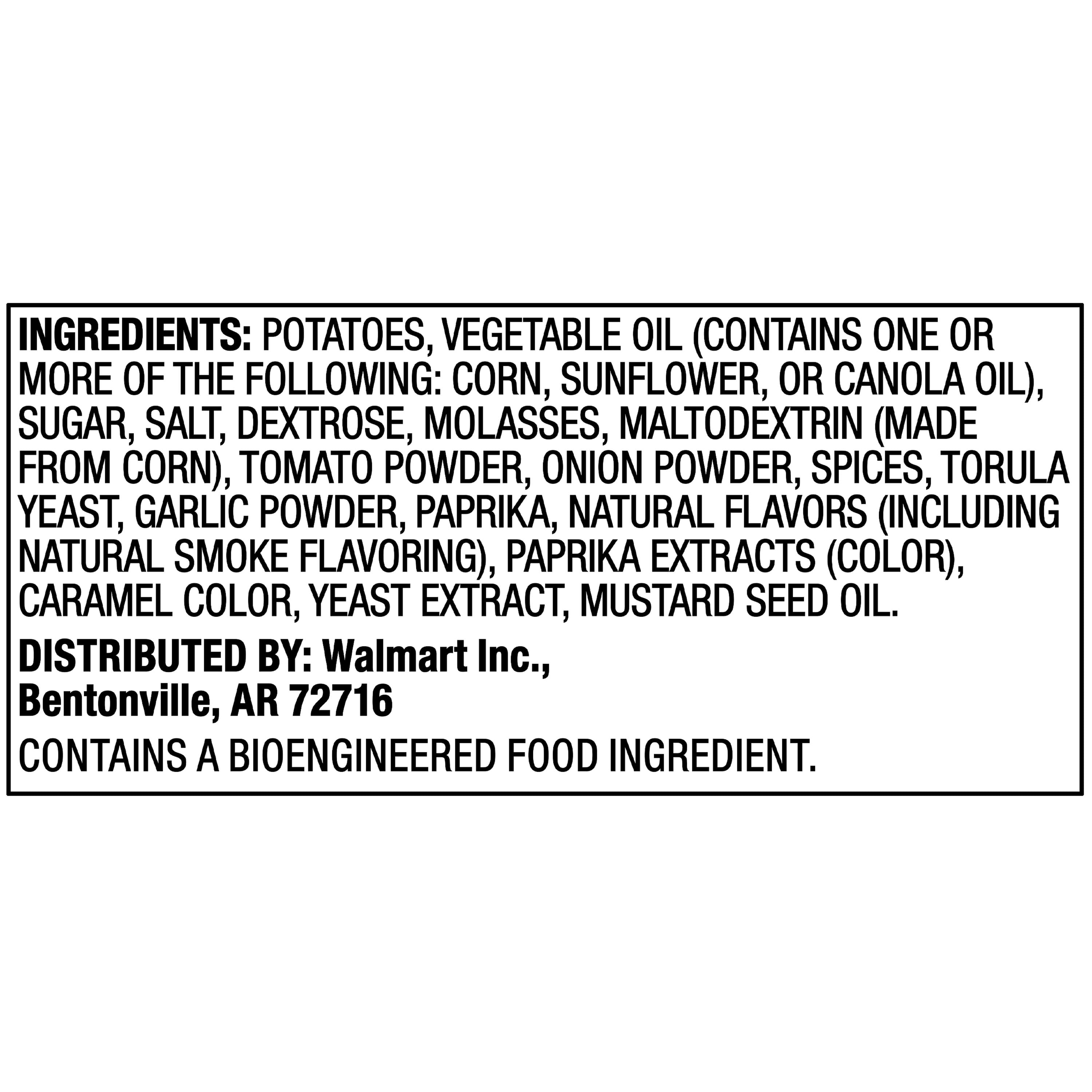 Great Value BBQ Potato Chips, 2.25oz