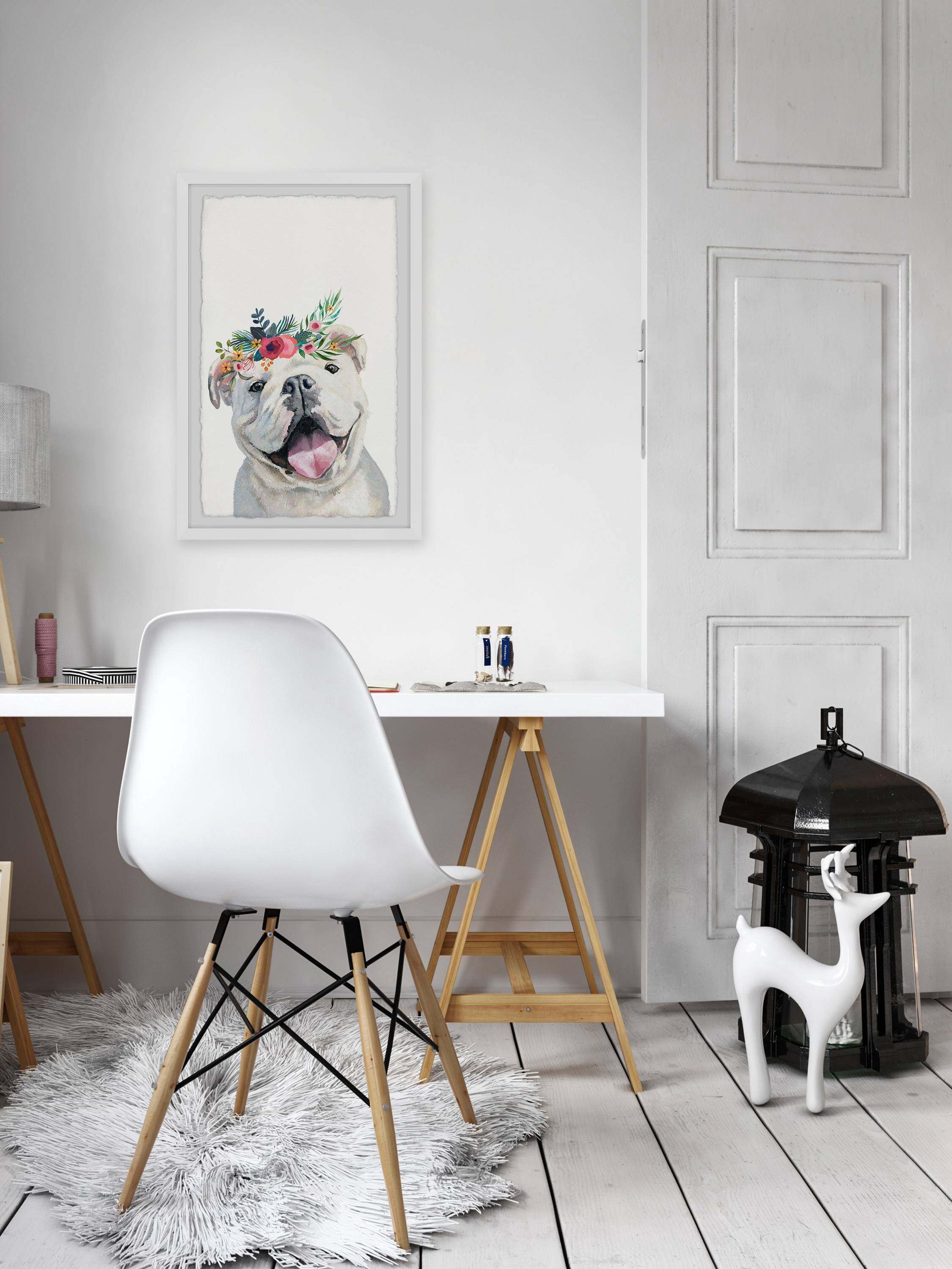 Parvez Taj Jolly Puppy Framed Wall Art