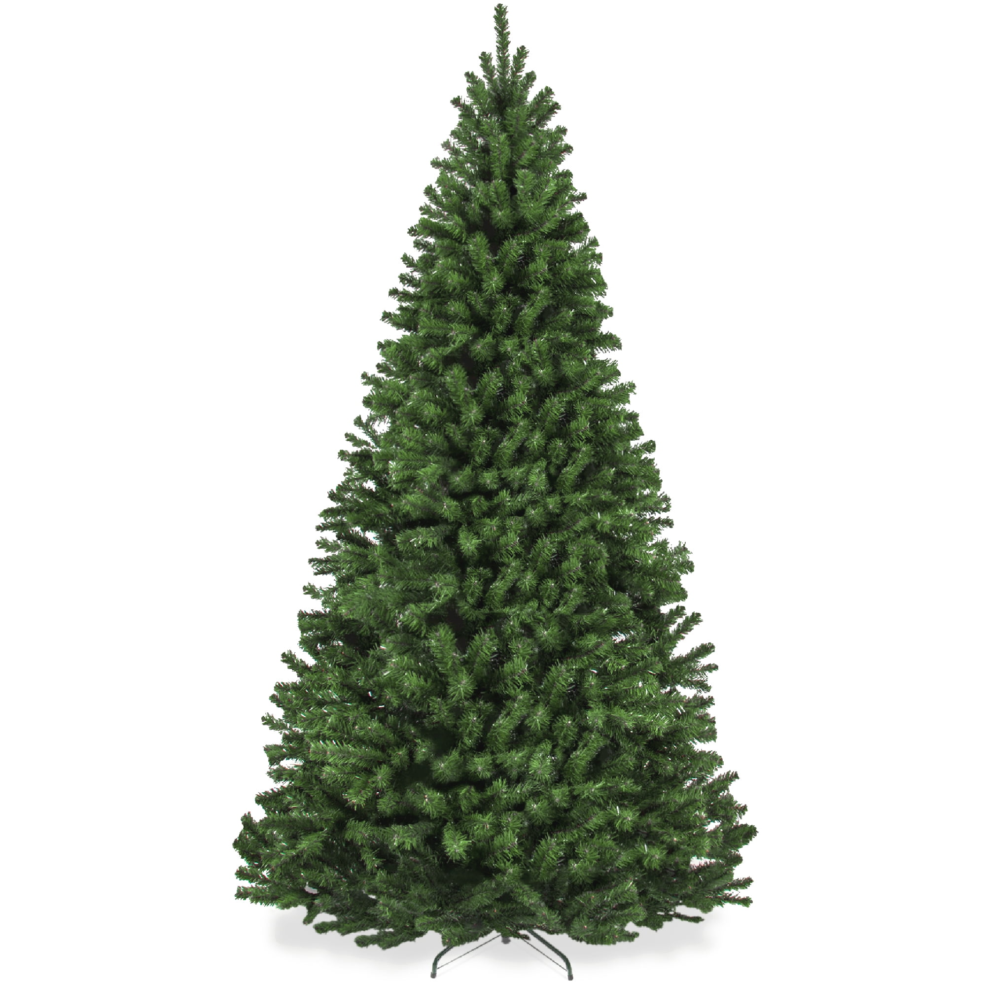 4/5/6/7ft Green Artificial Christmas Tree LED Warm White Lights W/ Metal Stand 