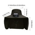 thumbnail image 3 of Kumdkd Rechargeable Solar Fan Hat with Neck Cover - Wide Brim Waterproof Sun Hat for Outdoor Fishing Hiking Gear, 3 of 8