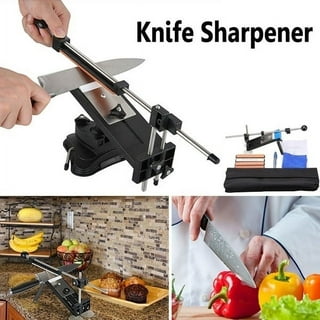 Vobor Professional Knife Sharpener Kitchen Sharpening System Fix Angle  Polishing Grinding Tool with 4 Whetstone for Home & Kitchen 
