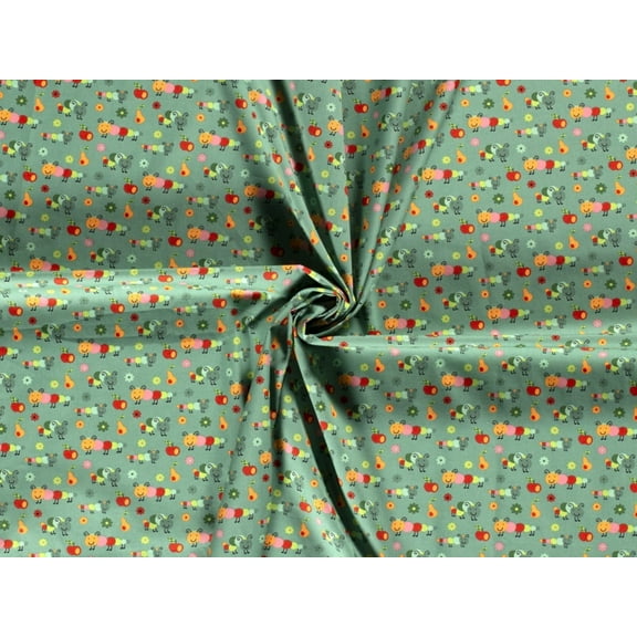 Minerva 100% Cotton Poplin Fabric Green - per yard