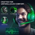 thumbnail image 4 of SPBPQY G2000 Gaming Headsets, Surround Stereo Gaming Headphones with Noise Cancelling Mic, LED Lights & Soft Memory Earmuffs for PS5/ PS4/ Xbox One/Nintendo Switch Mac Computer Games- Brilliant Green, 4 of 7