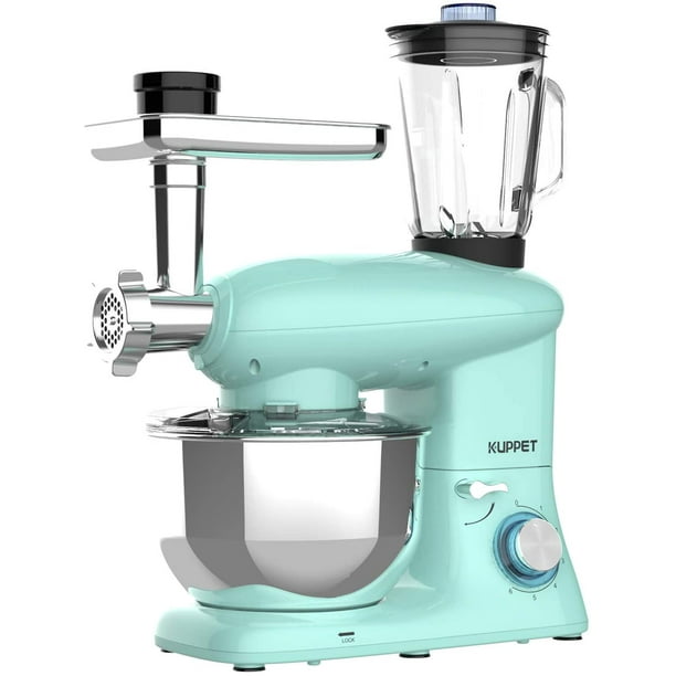 KUPPET 3 in 1 Stand Mixer, 6 Speed Electric Mixer, Tilt Head Kitchen
