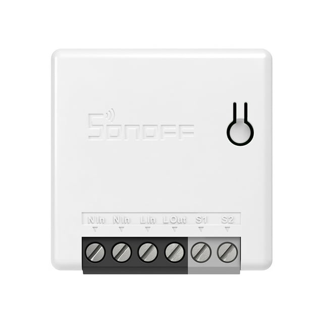 1PCS SONOFF MINIR2 Itead Bricolage 2 Voies WiFi Smart Switch Petit Boîtier Lumière Switch Minuterie Prend en Charge SPDT/Rocker Télécommande via eWeLink APP Prend en Charge Alexa Google Assistant
