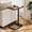Espresso, variant on Upgraded TV Tray Table with Panel Lock, Adjustable Height & 90° Flip-Over Design, Sofa Arm End Side Table for Eating, Dinner, Snack, Laptop, Couch, Bed, Chair or Small Spaces, Gray