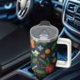 thumbnail image 4 of Christmas Elk 40oz Stainless Steel Coffee Cup with Handle and Straw, Winter Insulated Leak Proof Holiday Travel Mug, Cute Gifts for Adults, 4 of 4