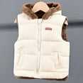 thumbnail image 5 of Girl's and Boy's Hooded Warm Puffer Vest Down Vest Winter Jacket Fashion Outwear Bear Ears Zip Up Padded Pocket 1-7y, 5 of 5