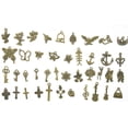 thumbnail image 4 of 100 Uds. de Abalorios de Animales Mixtos, Suministros para Manualidades para Joyería, Collar DIY, Colgante, Fabricación de Bronce Envejecido BLESIY Encantos de la forma surtidos, 4 of 5