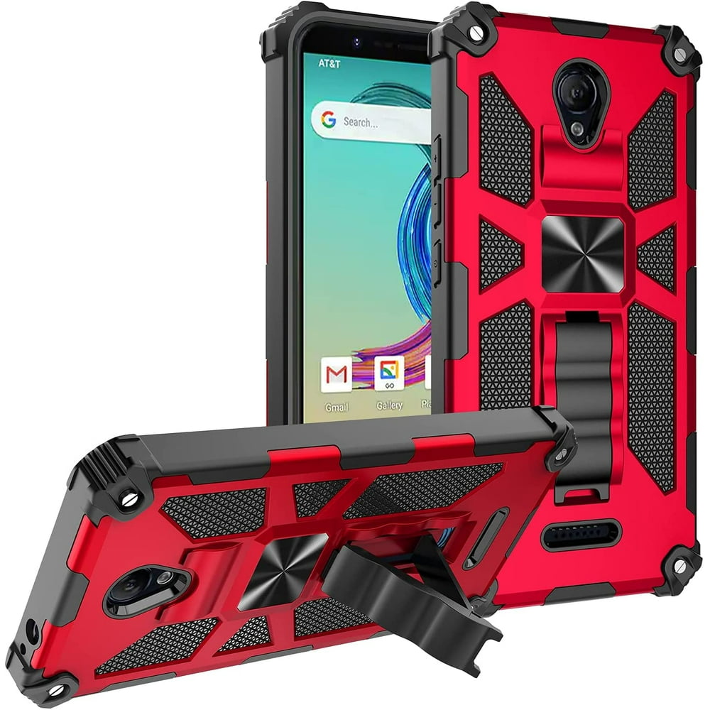 AT&T Fusion Z (V340U) Case/AT&T Motivate (V341U) case [Military Grade] Ring Car Mount Kickstand