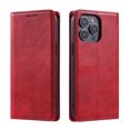 thumbnail image 2 of Nalacover for iPhone 12 Pro Max Wallet Case, Vintage PU Leather Book Folding Folio Case with Credit Card Slots Hidden Magnetic Closure Flip Kickstand Shockproof Slim Phone Case,Red, 2 of 8